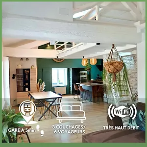 Appartement Le Nid Tropical Proche Gare, Villefranche-sur-Saône